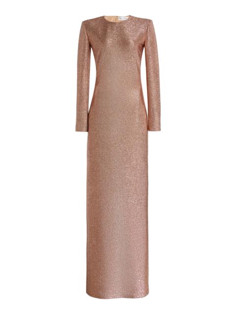Stretch-Lamé Gown pink