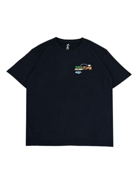 Converse Summer Fishing T-Shirt 'Black' 10027222-A03