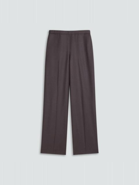 Wide-Leg Pull-On Pant in Sleek Flannel