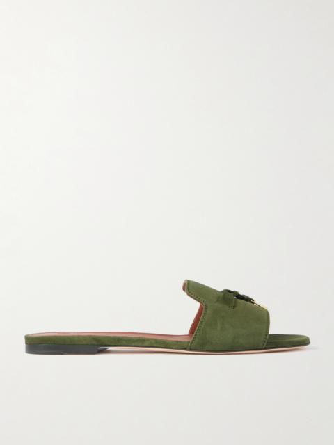 Summer Charms Suede Slides