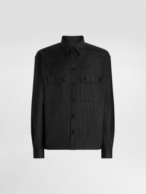 Tailored pinstripe shirt