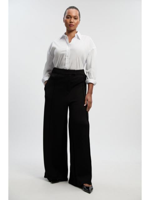 Plus Size Ponte Wide Leg Trouser
