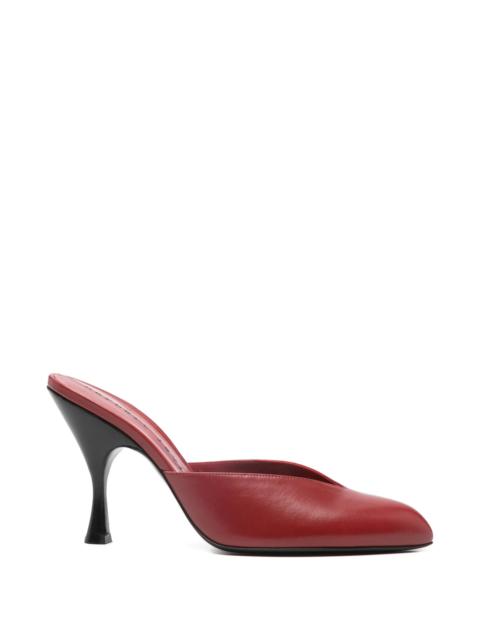 Herbert Levine Sitting Pretty Cone-heel Mules