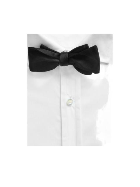 satin-effect bow tie