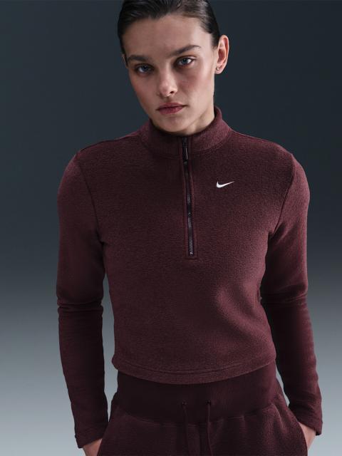 Nike Sportswear Phoenix Plush Women's Slim Long-Sleeve Cozy Fleece 1/2-Zip Top