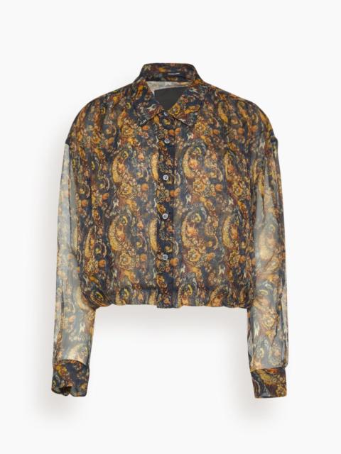 Bubble Shirt in Multicolor Paisley