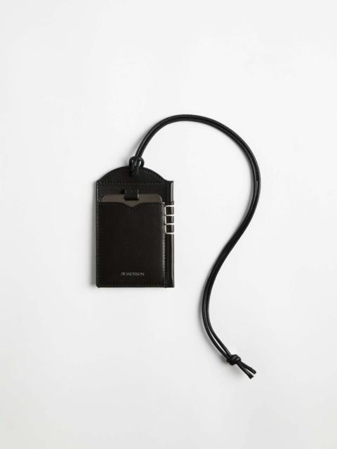 LEATHER LOAFER MIRROR CASE IN BLACK