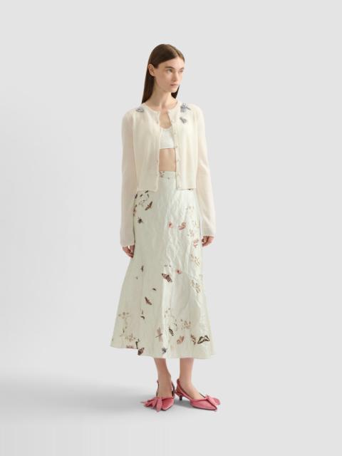 EMBELLISHED CREW NECK CARDIGAN