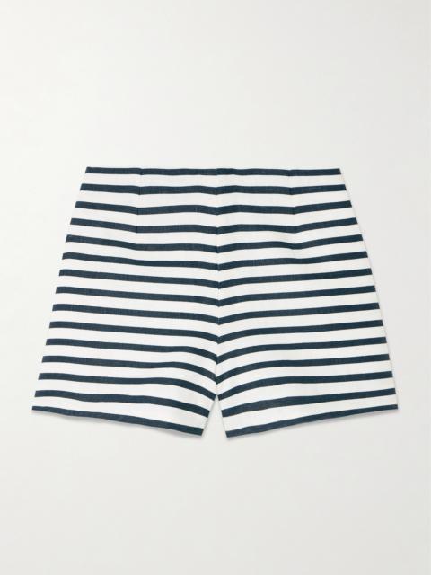 Lila Striped Linen Shorts