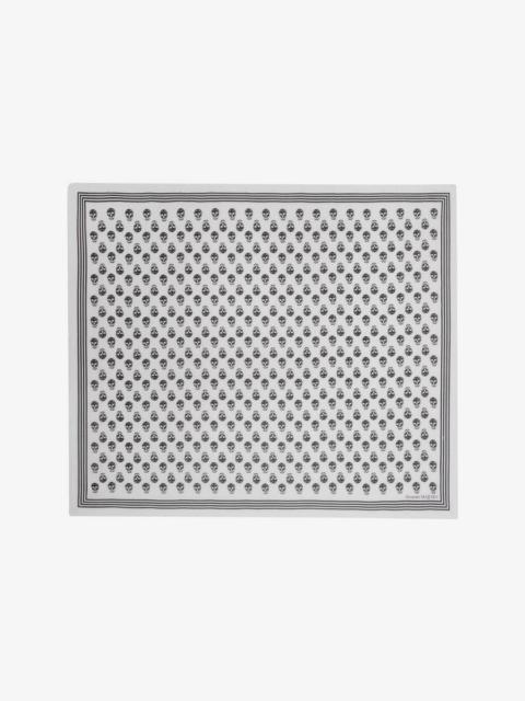 Biker Skull Scarf in Ivory