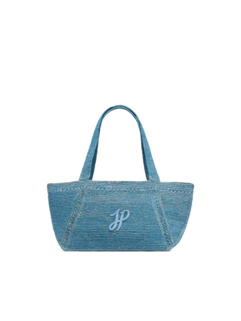 large JP monogram trapeze-design tote bag