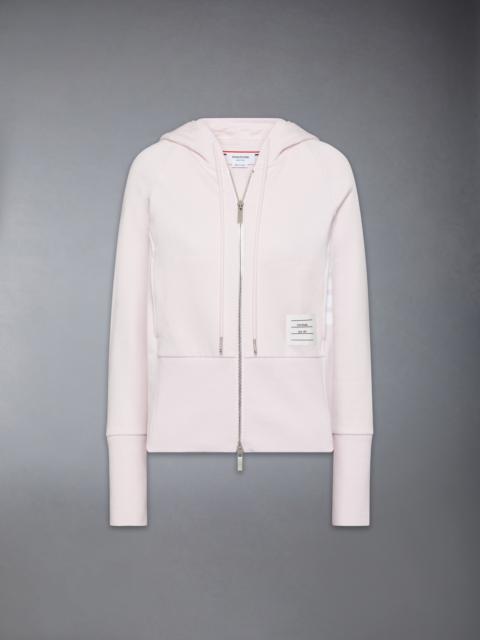 SOLID LOOPBACK 4-BAR ZIP UP HOODIE