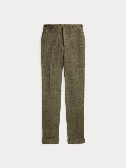 Slim Fit Windowpane Wool Suit Trouser
