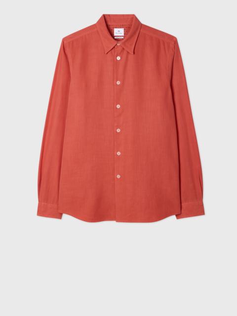 Coral Lyocell-Cotton Shirt