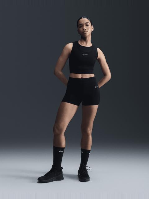 Nike Pro Women's Mid-Rise 3" Mesh-Paneled Shorts