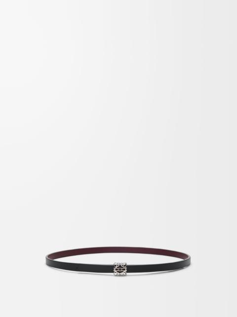 Reversible Anagram Bombé belt in smooth calfskin