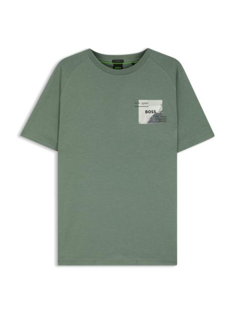 RELAXED-FIT T-SHIRT WITH DECORATIVE REFLECTIVE ACCENTS