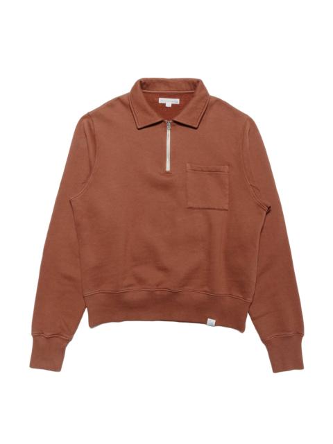 ZIPC01 Zip Collar Sweatshirt Chestnut