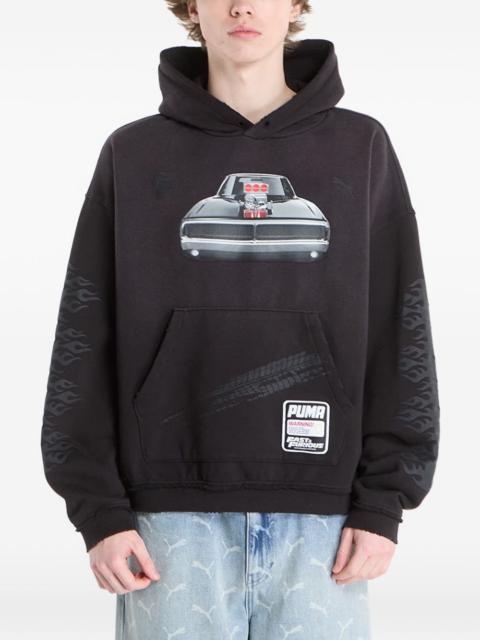 x Fast & Furious graphic-print hoodie