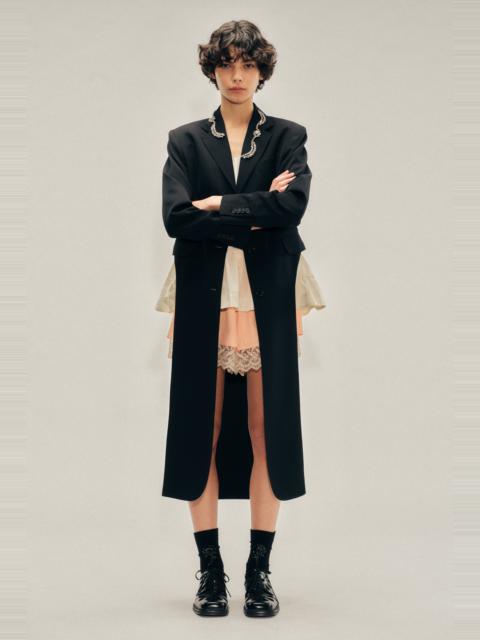 Embellished Extended Hip Cutaway Tailcoat