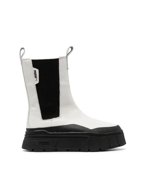 Maze Stack Chelsea boots