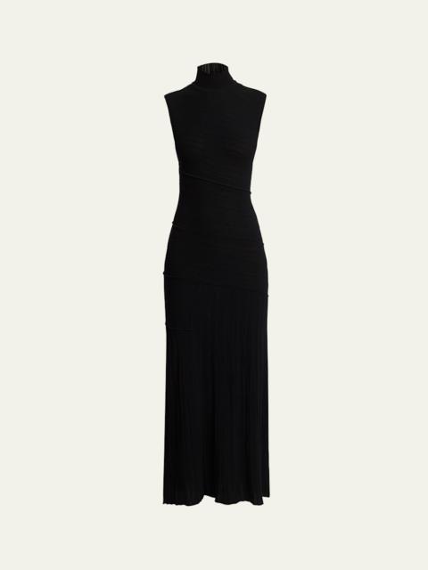 Federica Micropleated Knit Dress