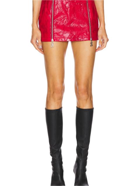 Mini Skirt With K Zipper