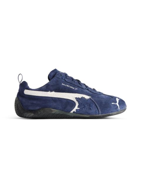 Speedcat Suede Balenciaga in Navy/white/black