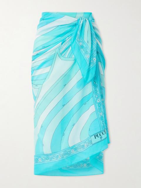 Printed Cotton-voile Pareo