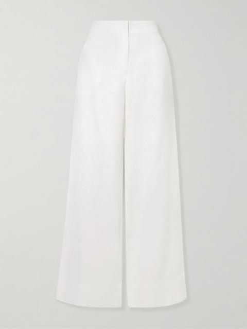 Me Hablas linen wide-leg pants Off-white