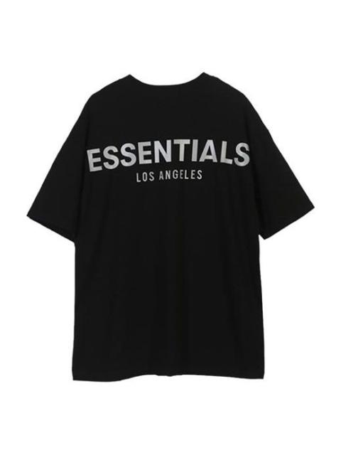 Fear of God Essentials LA Tee Black limited Reflective Short Sleeve Unisex FOG-SS20-004