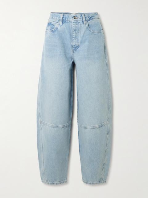 The Twisted Paneled High-rise Straight-leg Jeans