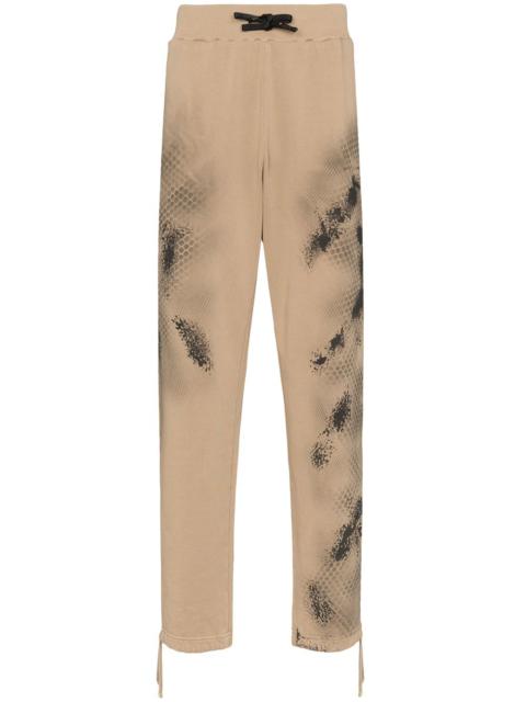 abstract printed track pants