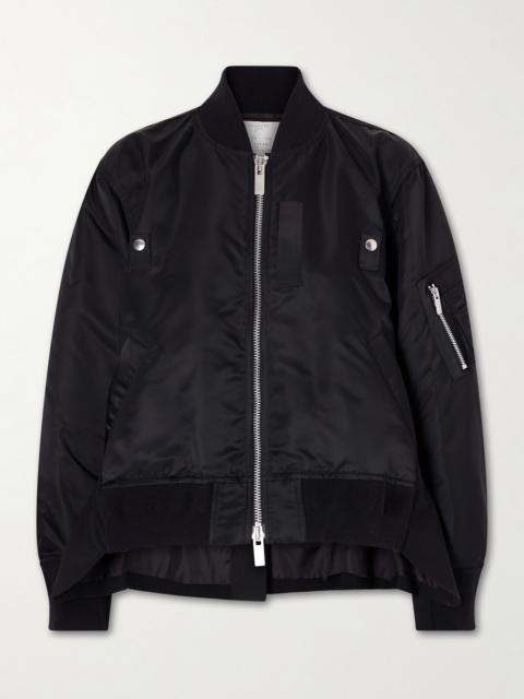 Padded Twill Bomber Jacket