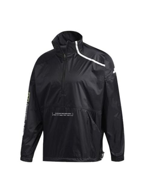 adidas Athleisure Casual Sports Jacket Black GJ5130