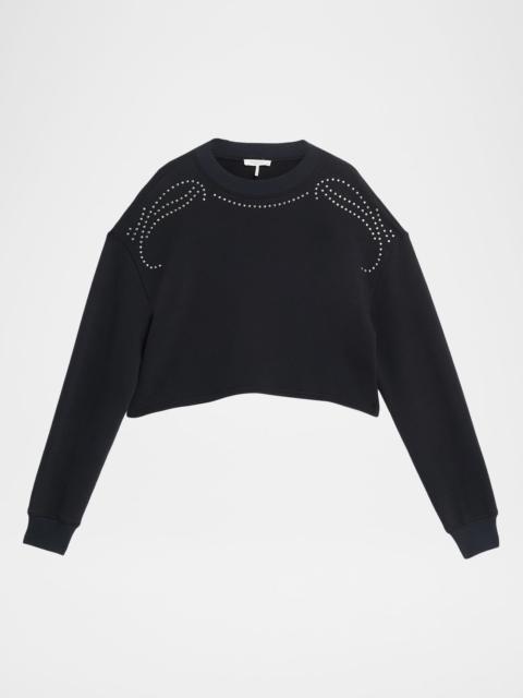 Cropped Vintage Terry Sweatshirt