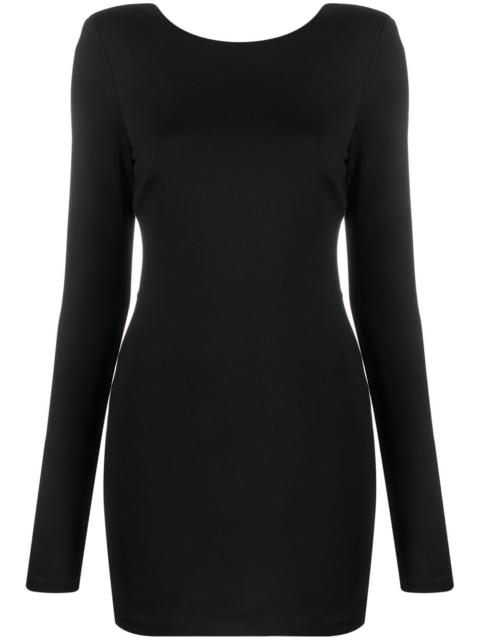 open-back minidress