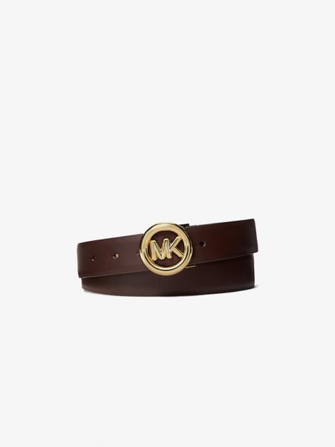 Logo Leather Belt