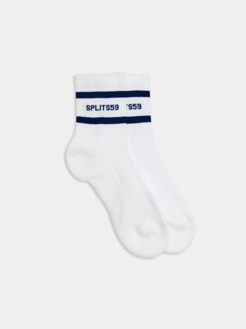 Logo Stripe Quarter Socks