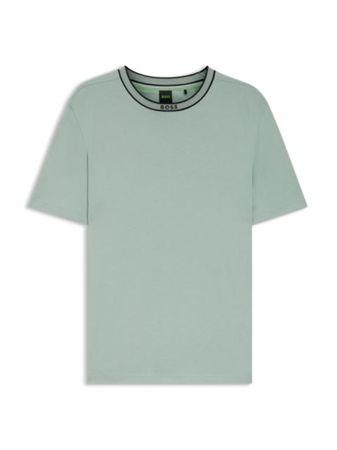 COTTON T-SHIRT WITH LOGO CREW NECK