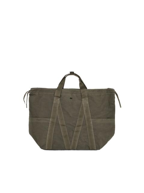 drawstring panelled tote bag