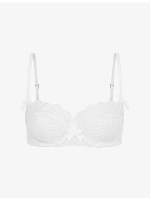 Nelle Underwired Mesh Balconette Bra