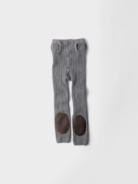 Wool and cashmere leggings