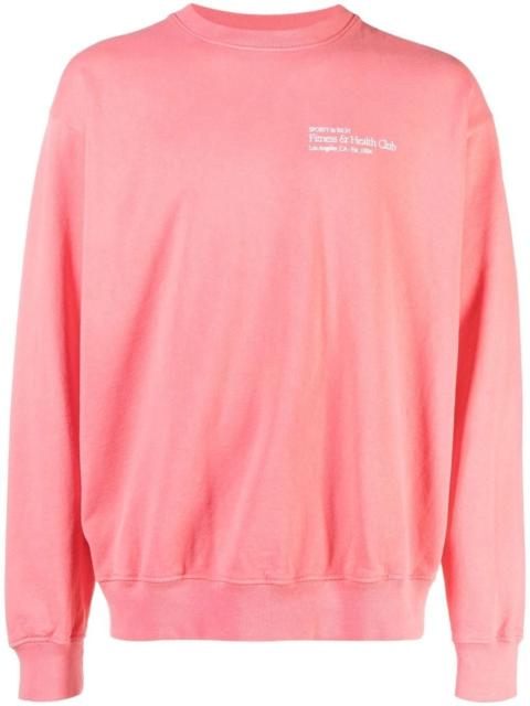 Fitness & Health Club crew neck sweatshirt