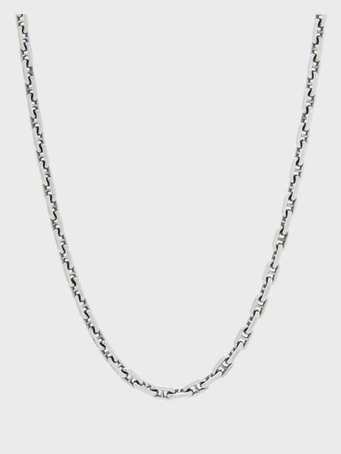 GOOD ART HLYWD MODEL 22 NECKLACE LINK SIZE 3A AT 21'' - STERLING SILVER
