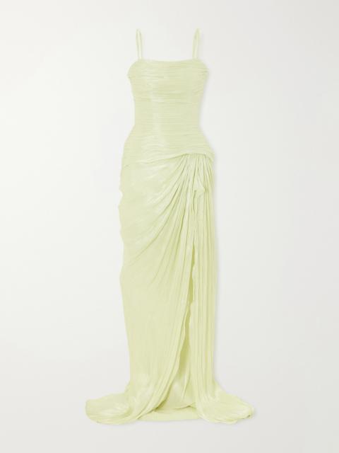 Draped Sleeveless Gown