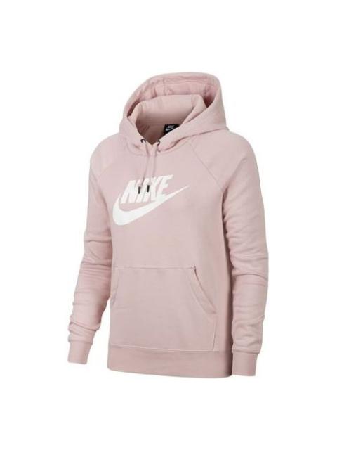 (WMNS) Nike Sportswear NSW Logo Hoodie 'Pink' BV4127-645