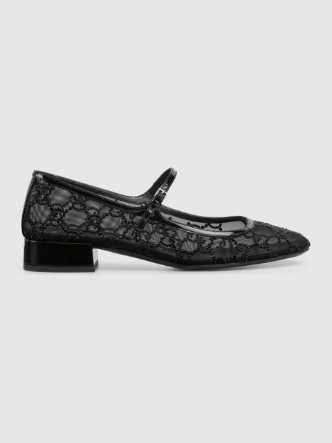 Women's GG crystal ballet flat