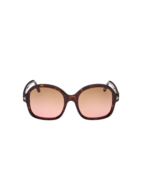 oversize-frame sunglasses