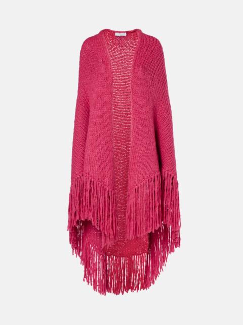 Lauren fringed cashmere shawl